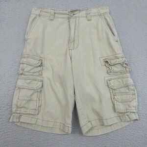 OP Cargo Shorts Mens 28 Wheat Khaki Multi Pocket Outdoor Utility Classic Summer